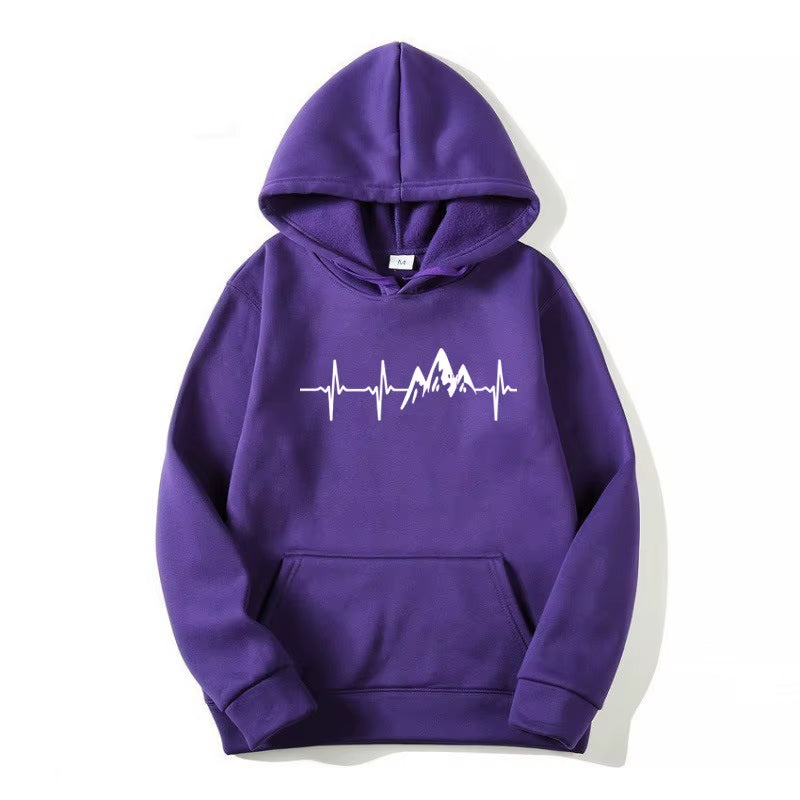 Spring/Fall Men'S and Women'S Hooded Sweatshirts Street Wear Running Sweatshirts Casual Tops Baggy Jumpers