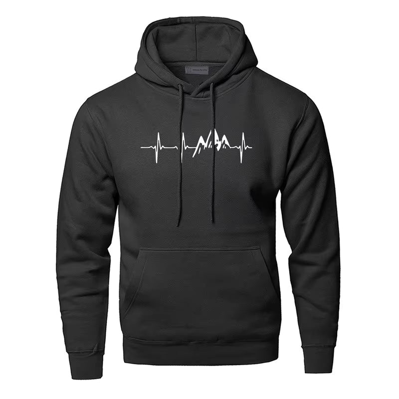 Spring/Fall Men'S and Women'S Hooded Sweatshirts Street Wear Running Sweatshirts Casual Tops Baggy Jumpers