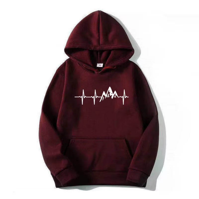 Spring/Fall Men'S and Women'S Hooded Sweatshirts Street Wear Running Sweatshirts Casual Tops Baggy Jumpers