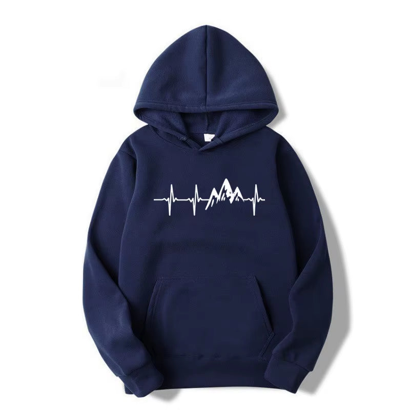 Spring/Fall Men'S and Women'S Hooded Sweatshirts Street Wear Running Sweatshirts Casual Tops Baggy Jumpers