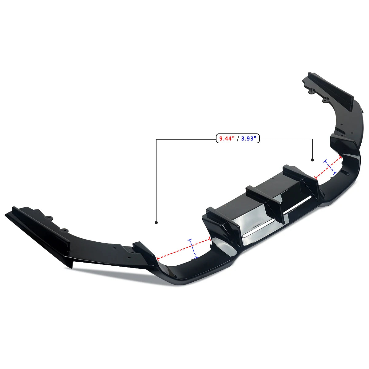 Magickit for BMW M2 F87 GLOSSY BLACK REAR DIFFUSER SPLITTER VALANCE 3PC MTC STYLE 2015+ Bmw M2 Accessories TOOLS