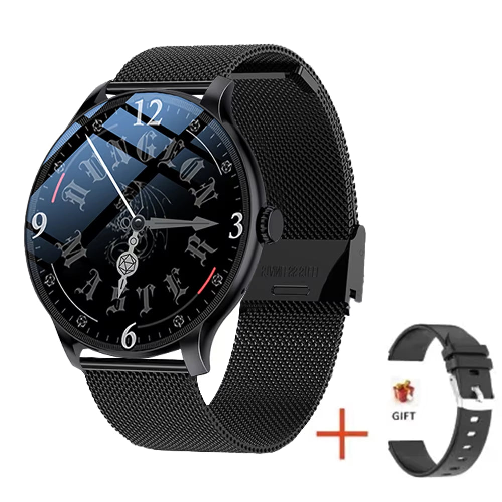 New Smart Watch Women'S Men'S Full Touch Screen Bluetooth Talk Sports Fitness Tracker Heart Rate Monitor Smart Watch