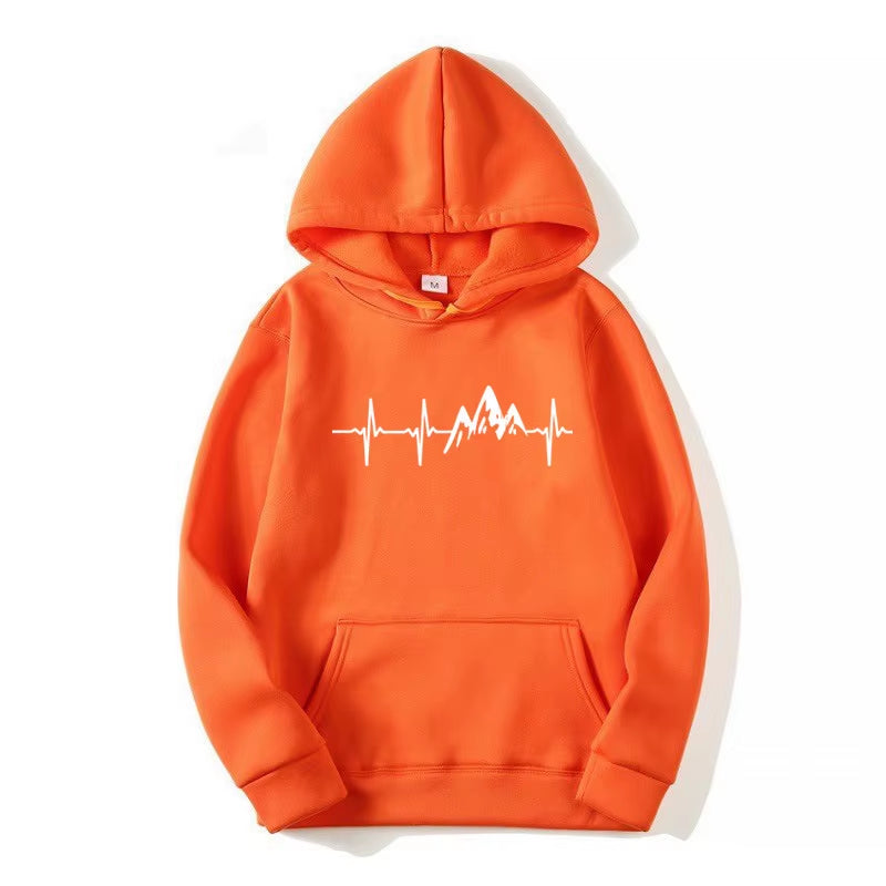 Spring/Fall Men'S and Women'S Hooded Sweatshirts Street Wear Running Sweatshirts Casual Tops Baggy Jumpers