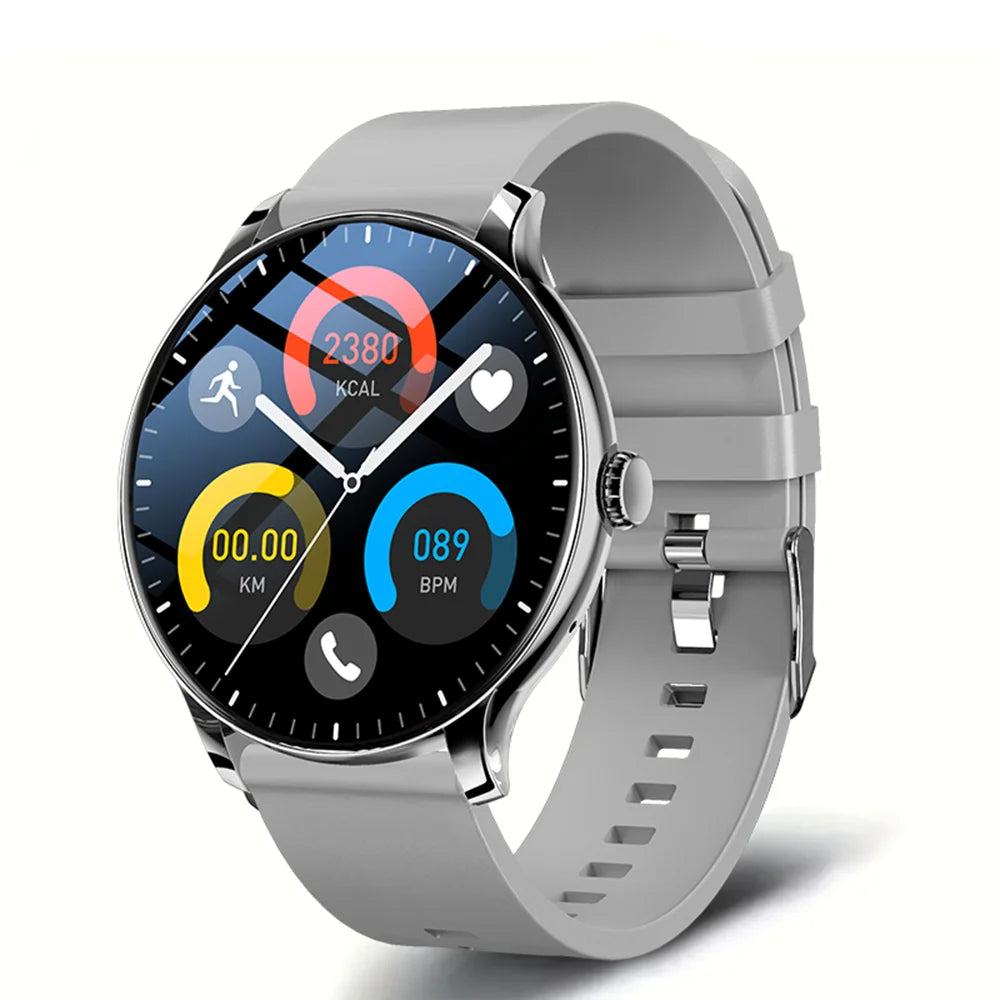 New Smart Watch Women'S Men'S Full Touch Screen Bluetooth Talk Sports Fitness Tracker Heart Rate Monitor Smart Watch