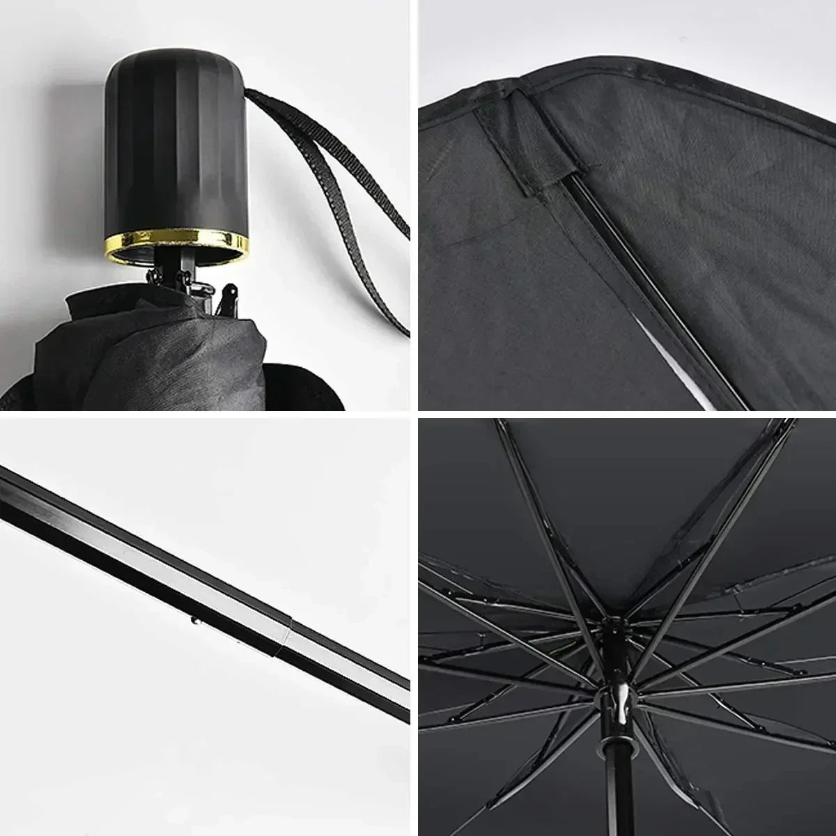 Car Foldable Windshield Sun Shade Umbrella Car Sunshade Front Window Cover for UV Ray Block & Sun Heat Car Sunshade Umbrella