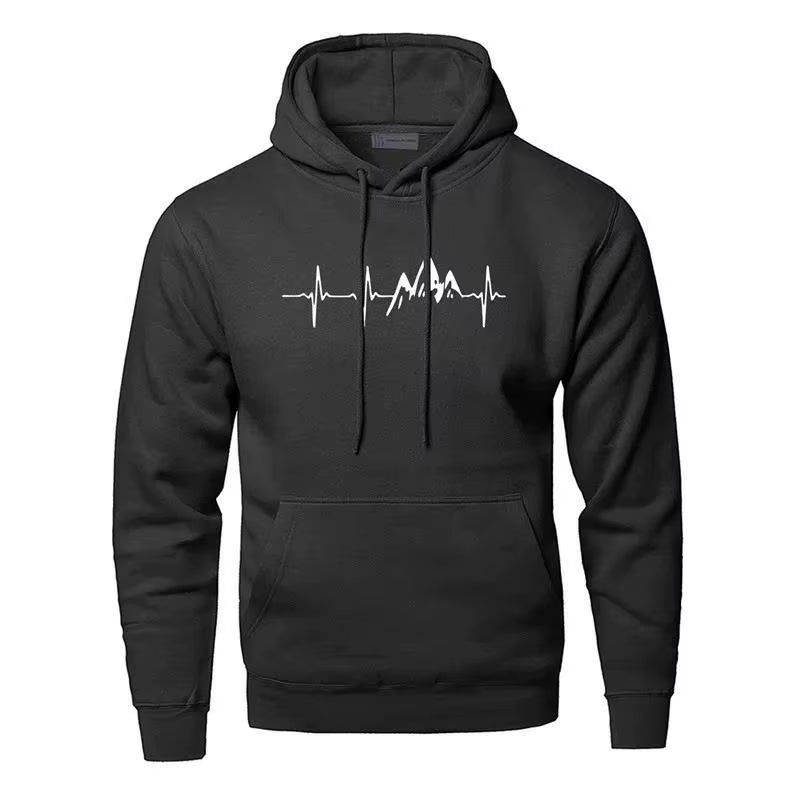 Spring/Fall Men'S and Women'S Hooded Sweatshirts Street Wear Running Sweatshirts Casual Tops Baggy Jumpers