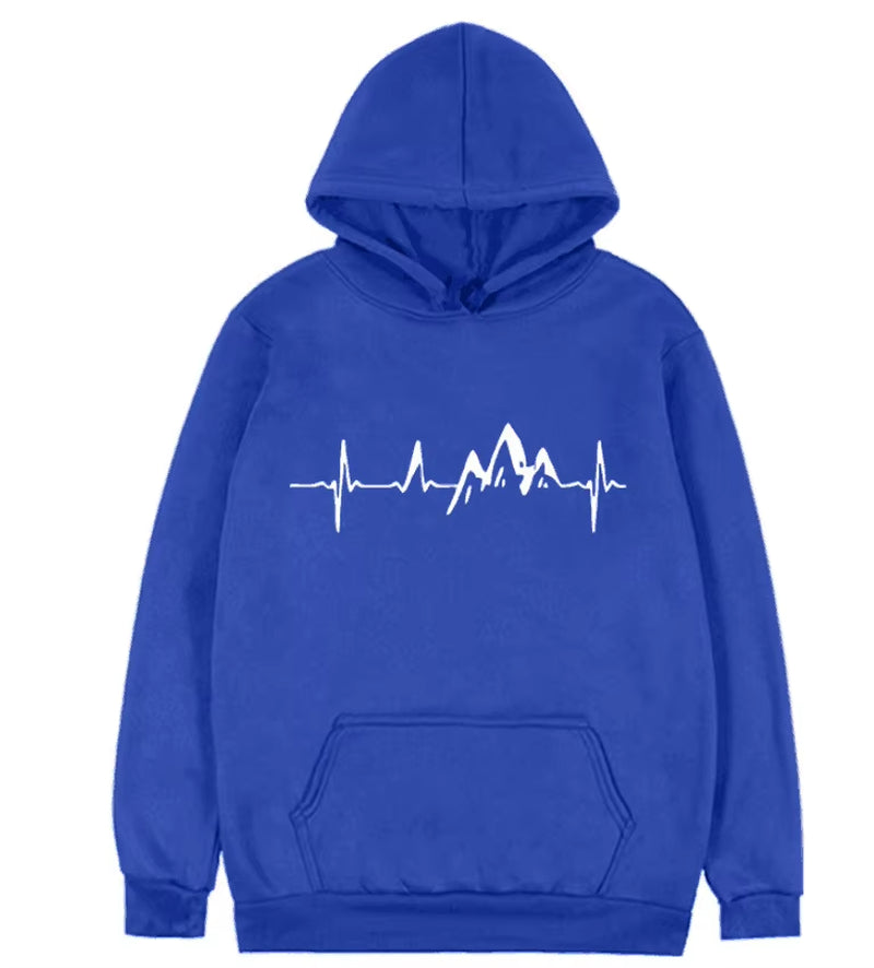 Spring/Fall Men'S and Women'S Hooded Sweatshirts Street Wear Running Sweatshirts Casual Tops Baggy Jumpers