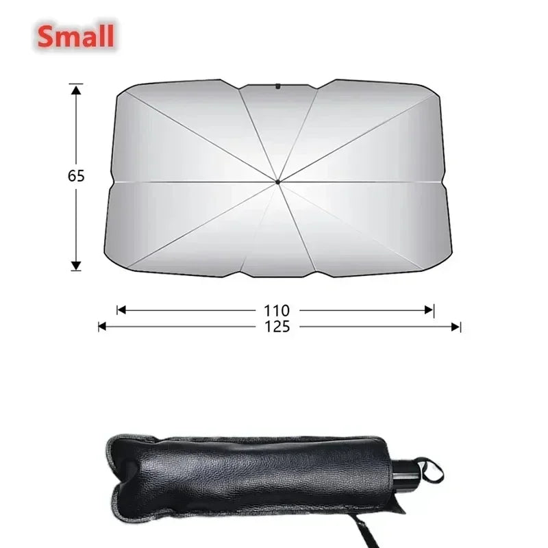 Car Foldable Windshield Sun Shade Umbrella Car Sunshade Front Window Cover for UV Ray Block & Sun Heat Car Sunshade Umbrella